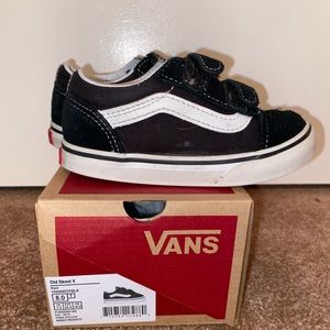 Black Vans 8C, Velcro